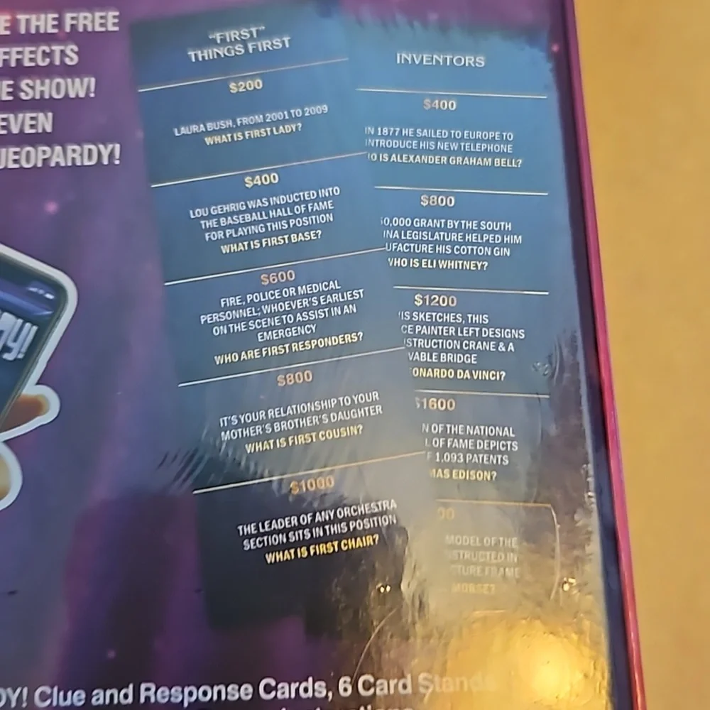 JEOPARDY game - Picture 5 of 9
